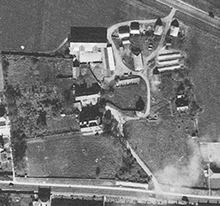 RAF aerial photograph- 1946 of High House private school farmstead Thames Purfleet Road bypass
